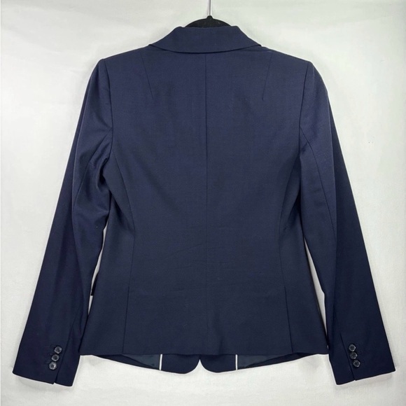 Banana Republic Button Blazer Jacket Wool Blend Office Career Wear Size 2 - Picture 4 of 10